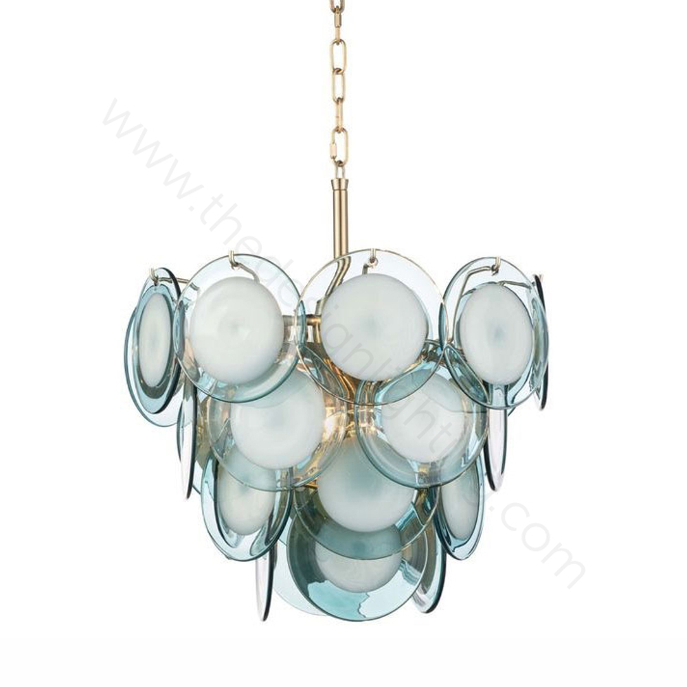 Pendant design lamp Squama  (Blue)