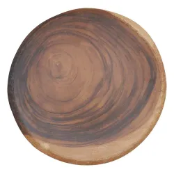 Блюдо для подачи 40*3,8 см доска круглая African Wood пластик меламин P.L. Proff Cuisine