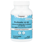 Vitacost, пробиотик 15-35, 60 вегетарианских капсул