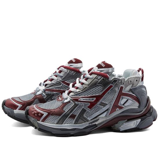 Кроссовки Balenciaga Runner "White Burgundy"