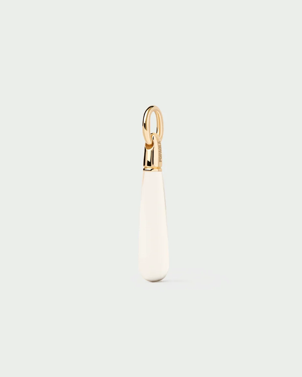 Подвеска Rock Crystal Large Drop серебро 925 пробы покрытое золотом