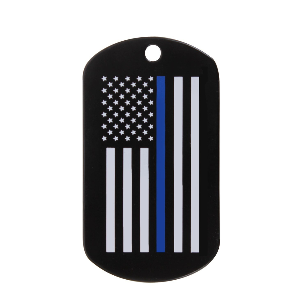 Жетон ROTHCO Thin Blue Line Dog Tag US FLAG