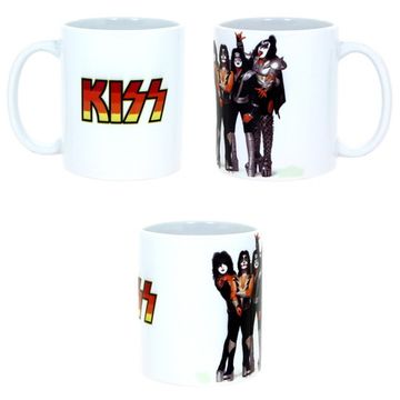 Кружка KISS группа/надпись (668)