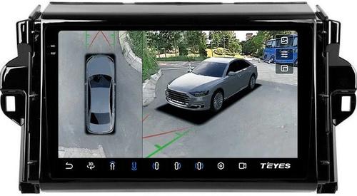 Магнитола для Toyota Fortuner 2015-2022 - Teyes CC3-2K-360 на Android 10, Быстрая, 2K QLED, CarPlay, 4G SIM-слот, 4 камеры в комплекте