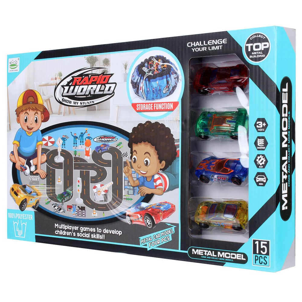 Игровой набор с транспортом, коробка 6688-153A