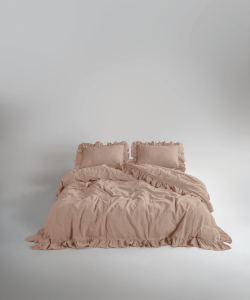 Lımasso КПБ 4 пр. Stonewashed Exclusıve Akdeniz Bej пододеяльник 200*220, простынь 240*260, наволочки 50*70 2шт