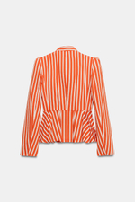 ПРИТАЛЕННЫЙ БЛЕЙЗЕР В ПОЛОСКУ — ZARA