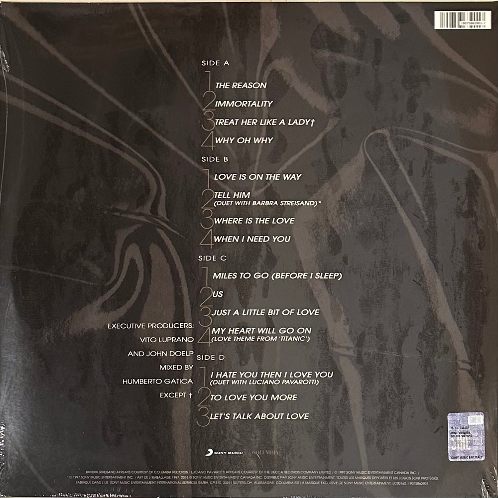 Celine Dion - Let's Talk About Love 2LP (Европа 2018г.)