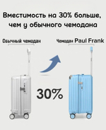 Чемодан Paul Frank "Always 18" (Classic Black)
