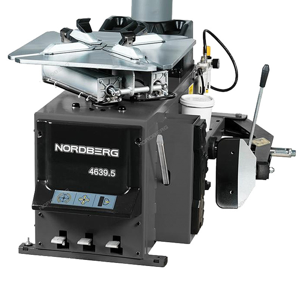 NORDBERG (4639,5) Шиномонтажный полуавтоматический станок 380В, 2 скорости, усиленный отжим (серый)
