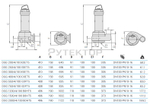 Погружной фекальный насос Zenit DGG 300/4/100 E0ET5 NC Q TS 2SIC 10 400 IN-6