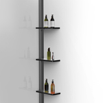 Душевая перегородка Vincea Волк-Ин (Walk-In) VSW-1HWS110CLGM, 1100*2000, вороненая сталь, стекло прозрачное