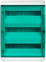 Корпус пластиковый КМПн-54 IP65 зеленая прозрачная дверь TEKFOR IEK