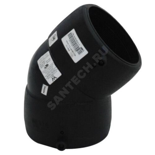 Отвод электросварной ПЭ100 Дн 110х45гр Ру16 SDR11 Type A TEGA 1819184