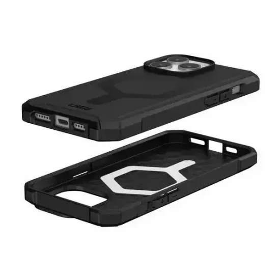 Чехол с поддержкой MAGSAFE UAG Essential Armor для iPhone 15 Plus 6.7", цвет черный (Black)