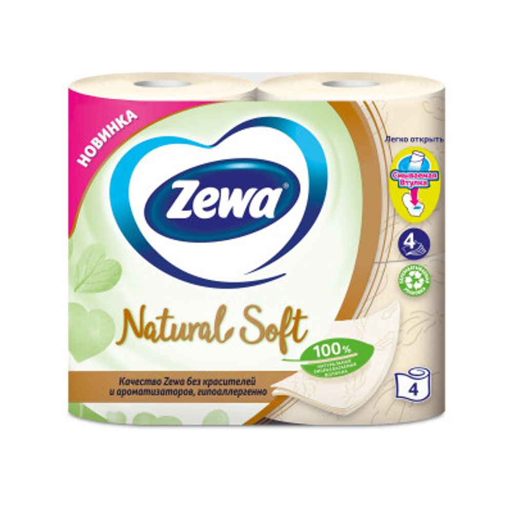 Туалетная бумага Зева Ultra Soft 4рул