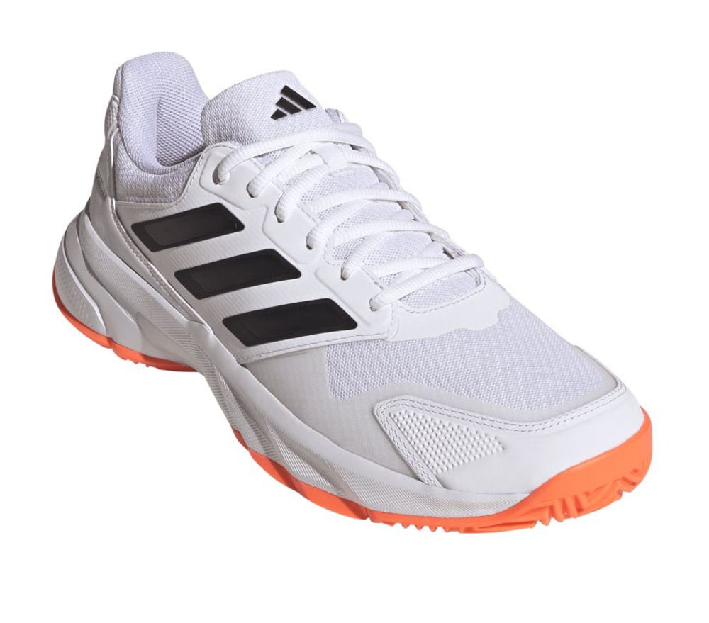 Теннисные кроссовки Adidas CourtJam Control 3 M - cloud white/core black/lucid orange