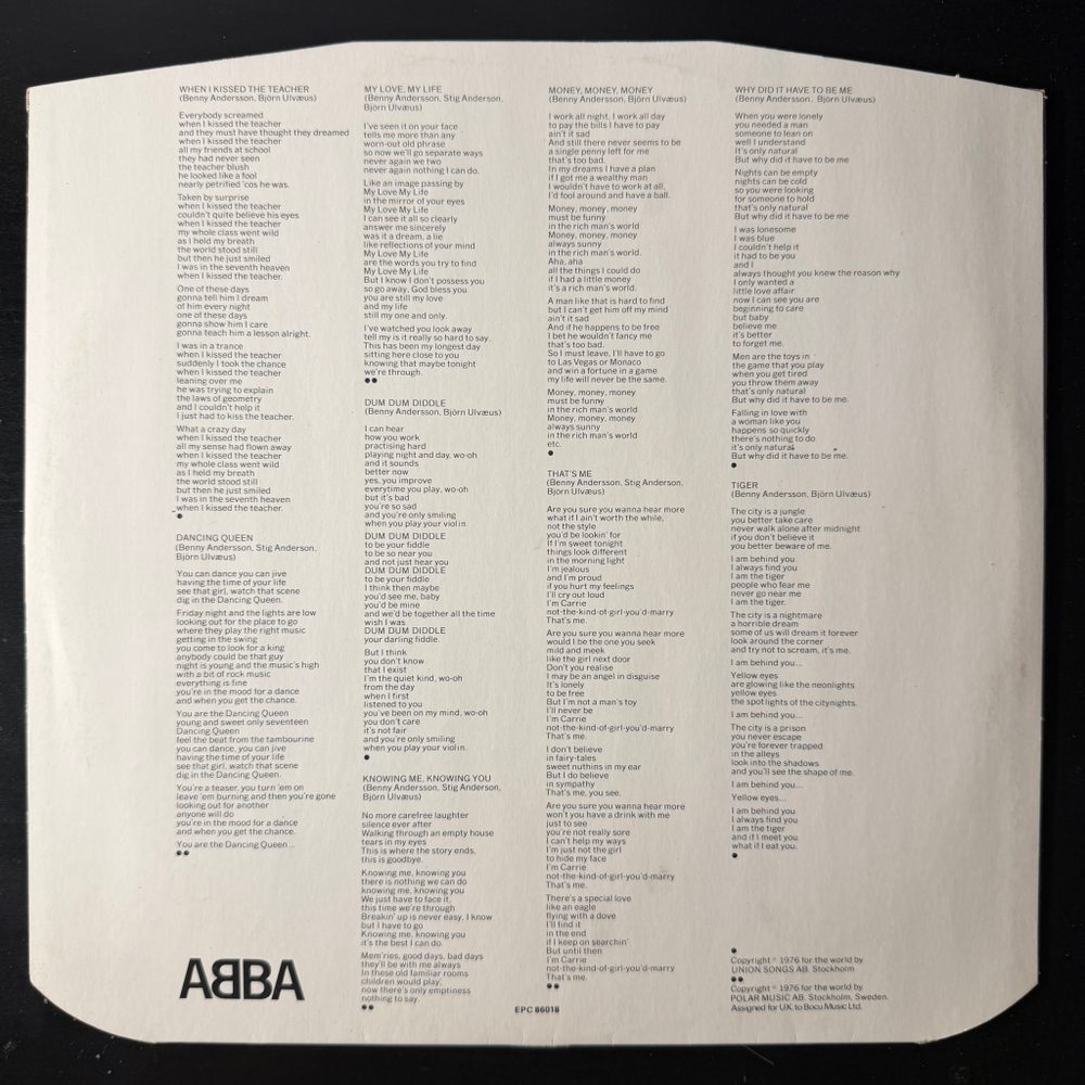 ABBA ‎– Arrival (Англия 1976г.)