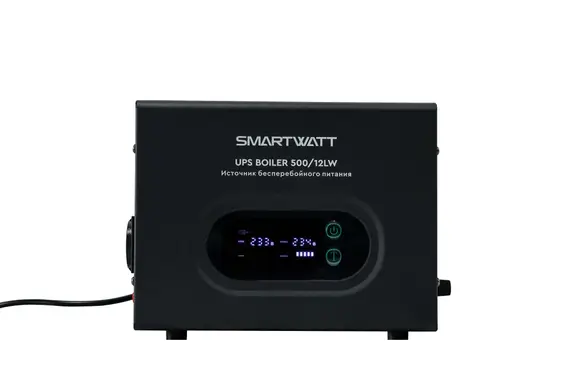 Комплект резервного питания SMARTWATT UPS BOILER 500/12LW + VEKTOR ENERGY GPL 12-75S