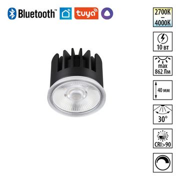 Модуль диммир. со сменой цв. температуры 10W 2700-4000K 359814 черный MOD Diod Novotech