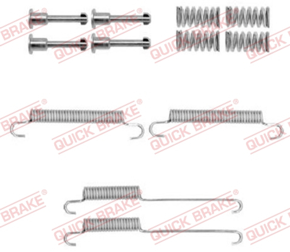 QUICK BRAKE - 1050892-OJD - Komplet pribora, kocione papuce rucne kocnice - Povrat artikla narucenog iz Njemacke nije moguc.