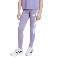 Брюки для девочки Adidas Girls Train Essentials 3 Stripes - magic lilac/white