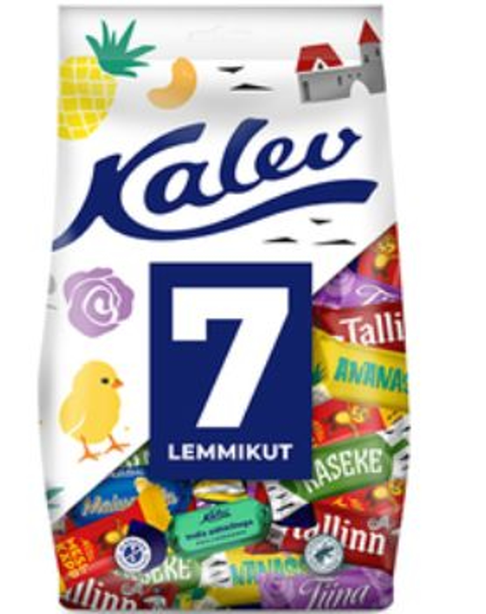 Конфеты шоколадные Kalev 7 Lemmikut Фаворит ассорти 500 г (из Финляндии)