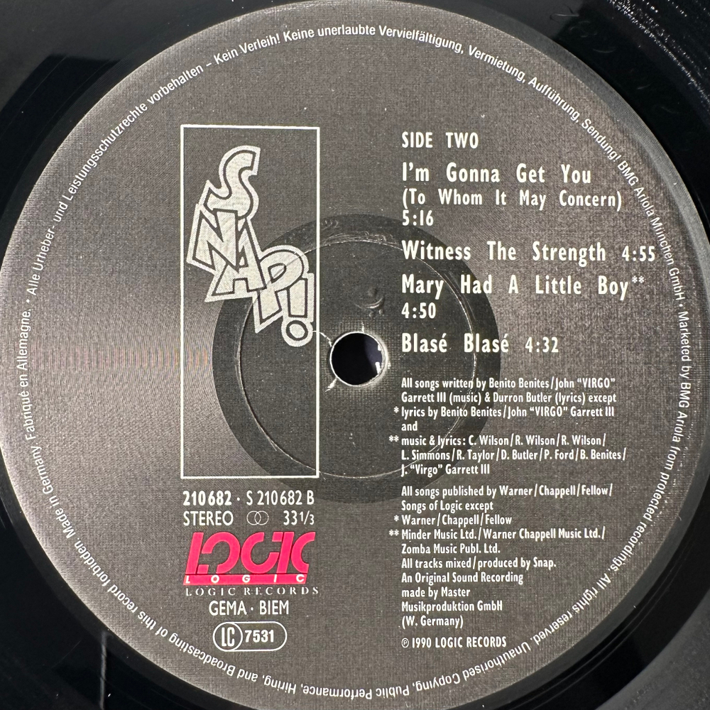 Snap! ‎– World Power (Германия 1990г.)