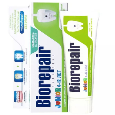 Biorepair Зубная паста детская 6-12 лет сладкая мята 75мл