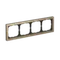 Рамка металлическая на 4 поста Systeme Electric ArtGallery Pure Латунь GAL312204