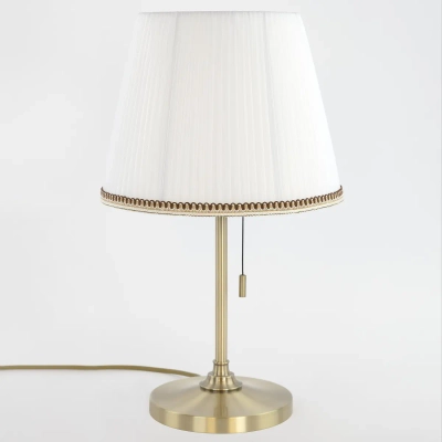 Citilux Линц CL402730 Настольная лампа бронза с белым абажуром