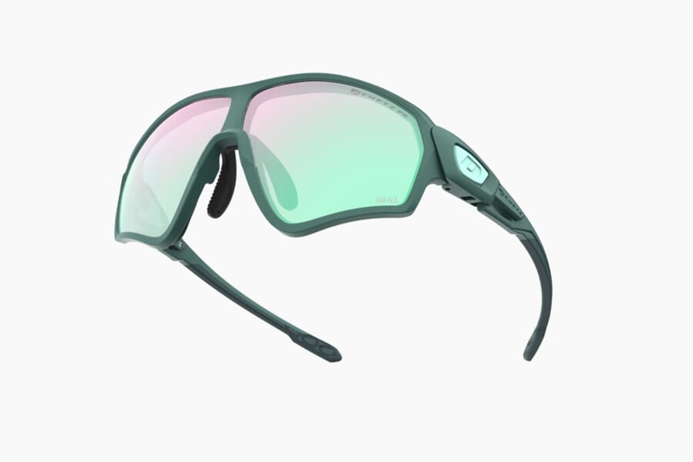 Спортивные очки с диоптриями Demetz W-Suit / Turquoise Matt / Dark Turquoise Matt V. Pink Photochromic Mirror Green Cat.1 To 3