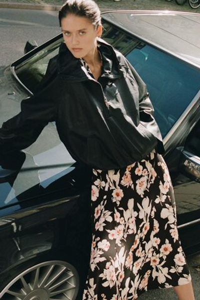 Платье из крепа со складками годе - H&M