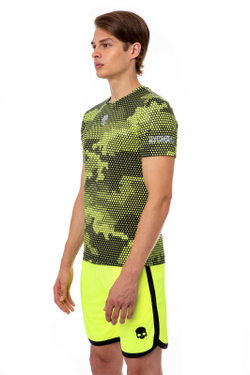 Мужская теннисная футболка Hydrogen Tech Camo Tee Man - желтый