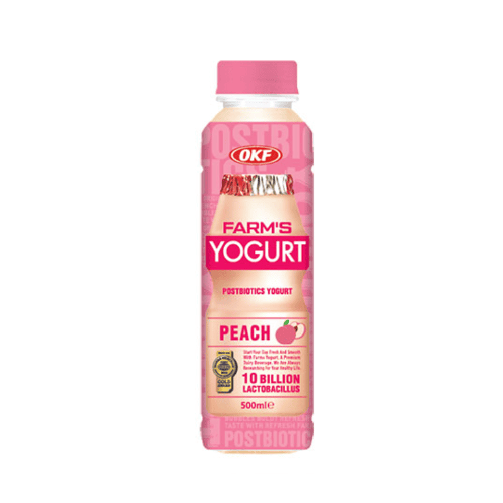 Напиток OKF Farms Yogurt Peach 500мл
