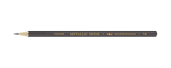 Карандаш чернографитный ТМ (HB) 12 шт, 12Д-1601 графит Metallic shine, ВКФ MS01-12Д