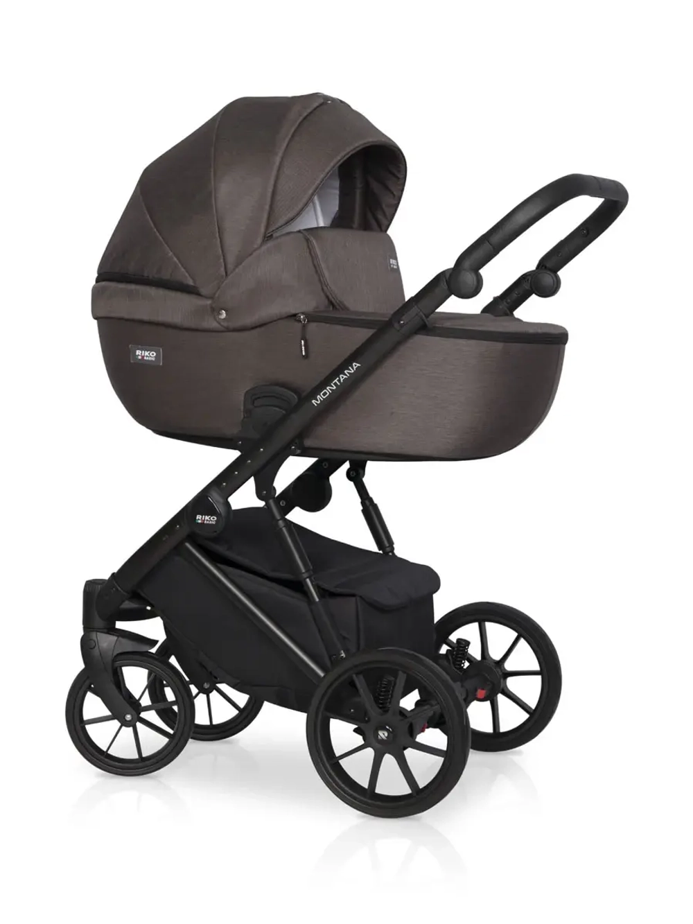 Коляска 2 в 1 Riko Basic Montana цвет 01 коричневый