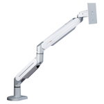 ErgoFount DFS-102C Настольное крепление для монитора диагональю до 27'' с двухколенным вылетом, газово-пружинным амортизатором и зажимом к столу типа "С". Цвет - серебристый