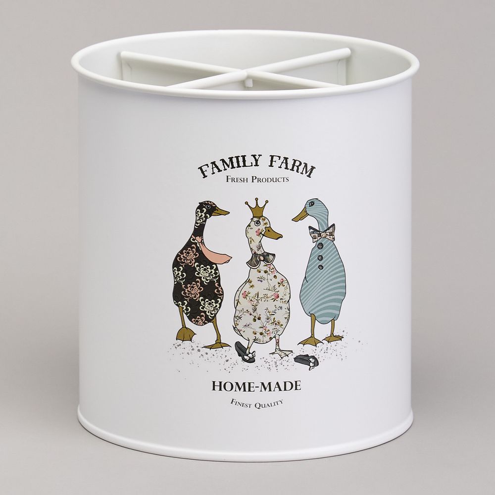 ПОДСТАВКА AGNESS "FAMILY FARM" ПОД КУХОННЫЕ ПРИБОРЫ 14*15 СМ