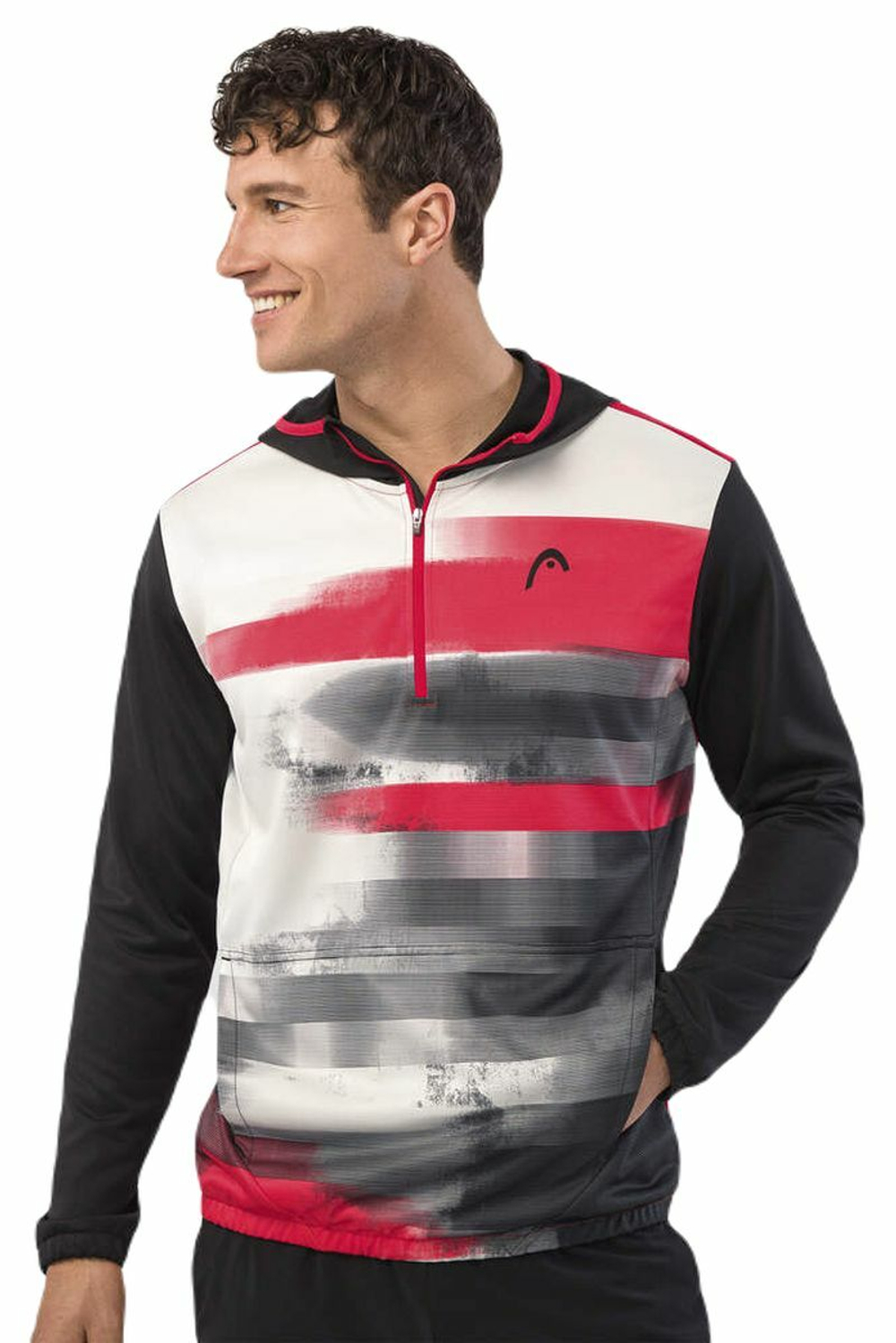 Мужская теннисная кофта Head Topspin Hoodie - разноцветный