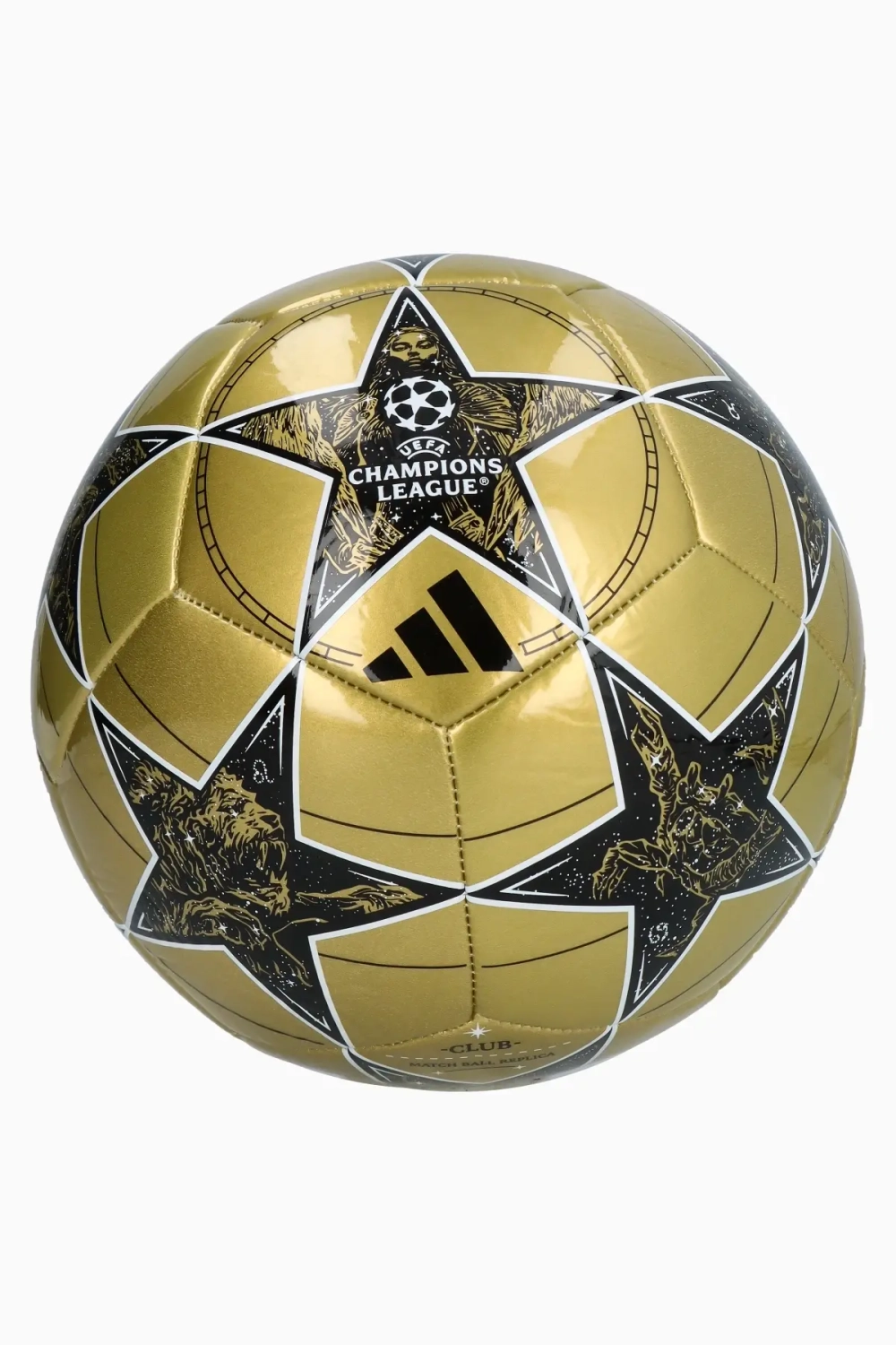 Футбольный мяч adidas UCL Club 25/26 размер 5 - золотой