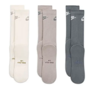 Теннисные носки Nike Everyday Elevated Crew 3P - phantom/college gray/smoke gray