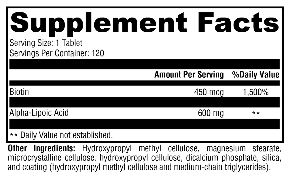 ALAmax™ CR 120 Tablets