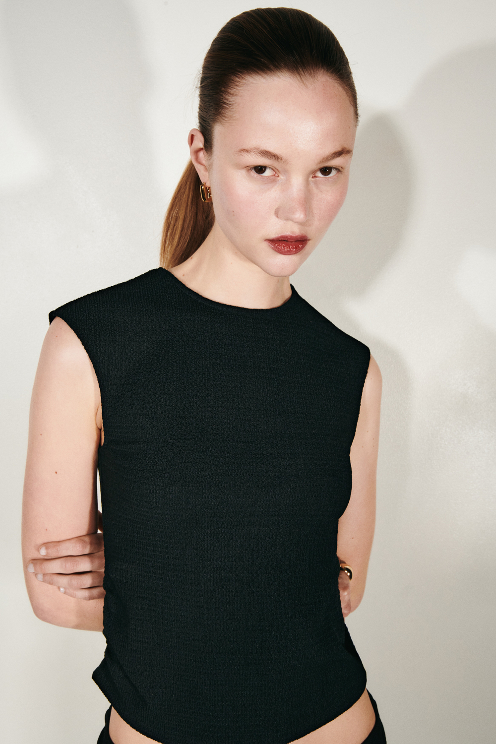 Текстурный топ — приталенный крой - H&M