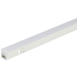 Линейный светодиодный светильник ЭРА LLED-01-08W-4000-W 8Вт 4000K L574мм с выключателем | Бытовые светодиодные линейные светильники