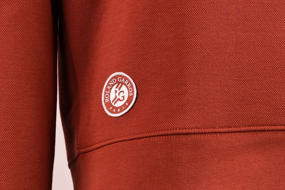 Мужская теннисная кофта Lacoste Edition Roland Garros Club - Коричневый
