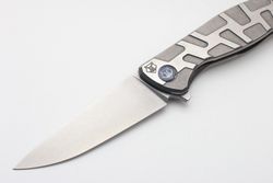 Нож Широгоров Flipper 95 S30V Т узор сатинирование подшипникифотография - 4