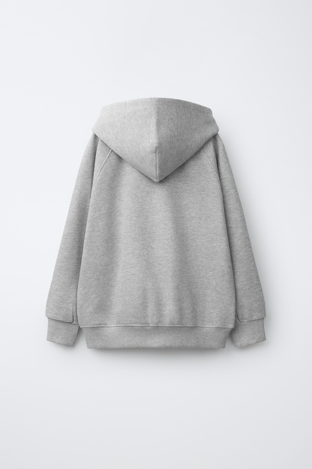 ZARA ХУДИ С МОЛНИЕЙ, СЕРЫЙ МЕЛАНЖ