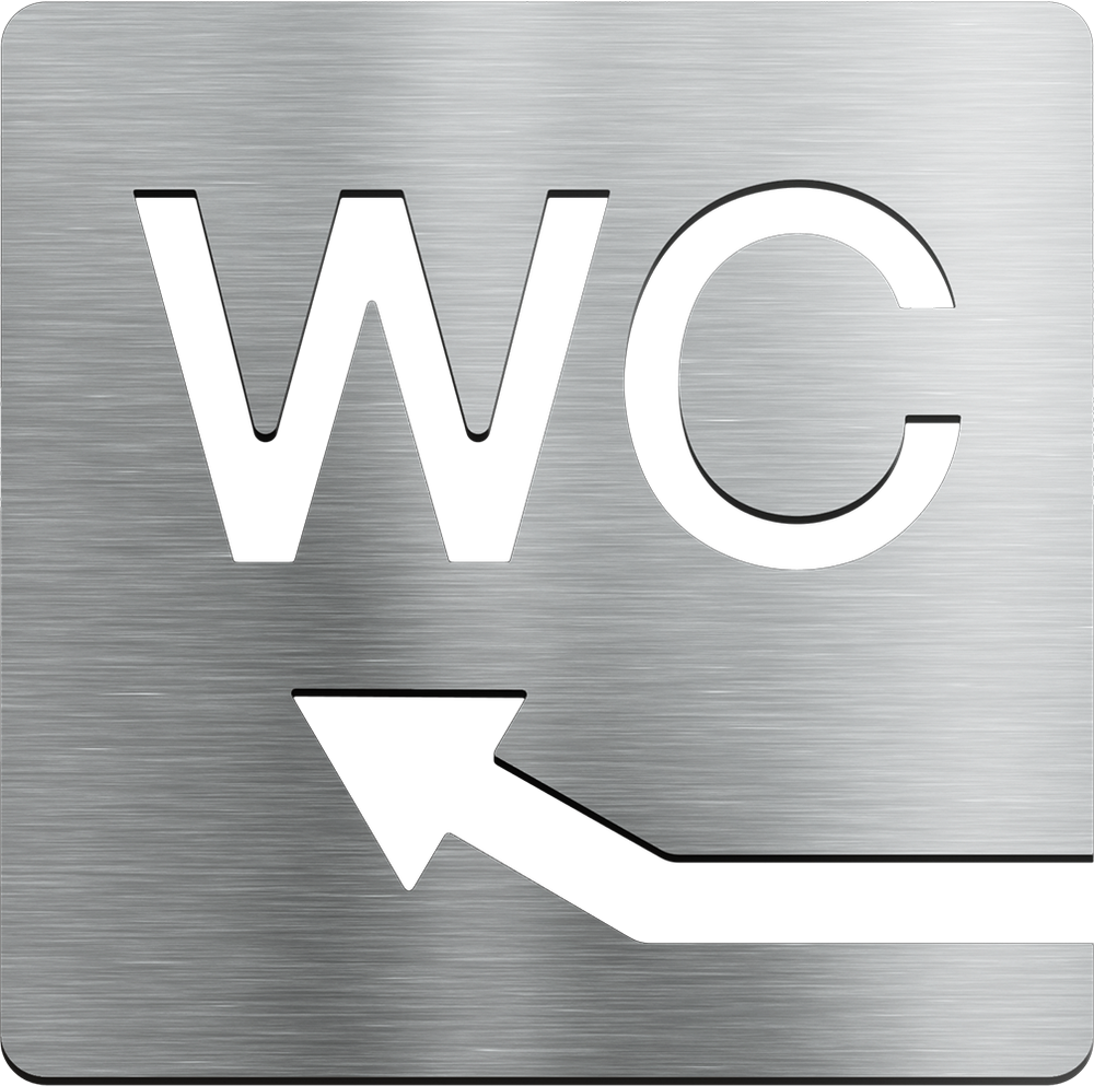 Туалет, WC, налево/вверх