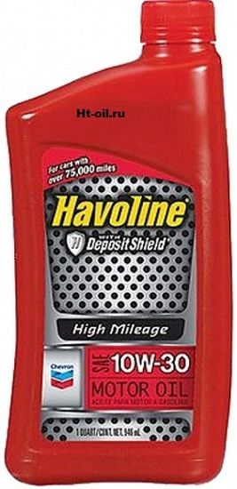 HAVOLINE HIGH MILEAGE 10W-30 моторное масло для бензиновых двигателей Chevron (1 литр)